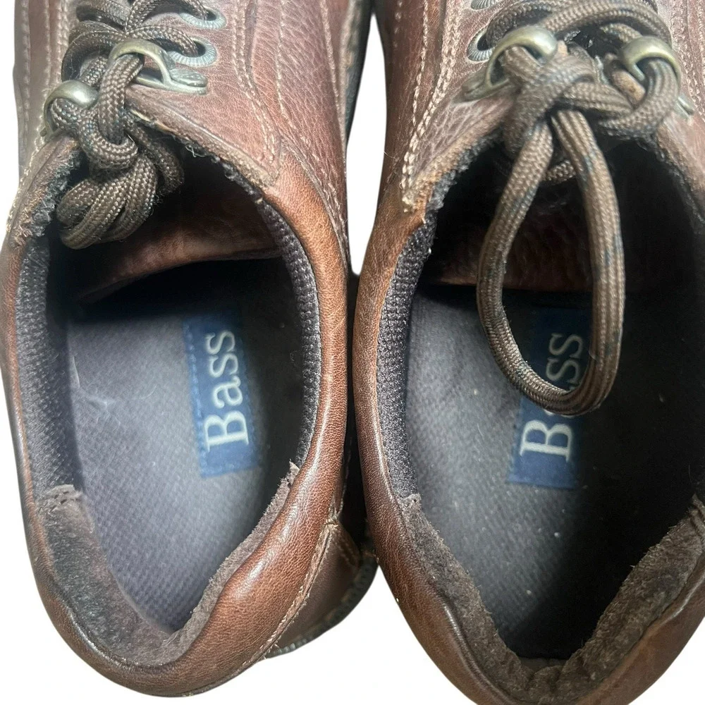 GH Bass Brown Leather Nixon Oxford Shoes Size 7M Dress Shoes